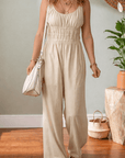 Megan Sleeveless Wide Leg Jumpsuit