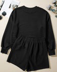Ribbed Knit Top and Shorts Set