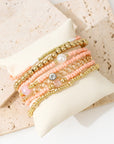 Nancy Simple Beaded Layer Bracelet