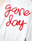 GAME DAY Tinsel Drop Shoulder Sweatshirt