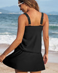 Colorblock Tankini Top and Skort Swim Set