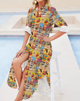 Baha Ranch Vintage Rodeo Poster Western Duster Dress