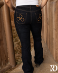 BARREL POCKET BOOTCUT - DARK WASH