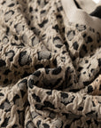 Lottie Ribbed Trim Print Long Sleeve Top