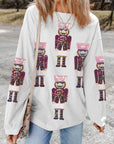 Aria Christmas Fashion Corded Sweatshirt