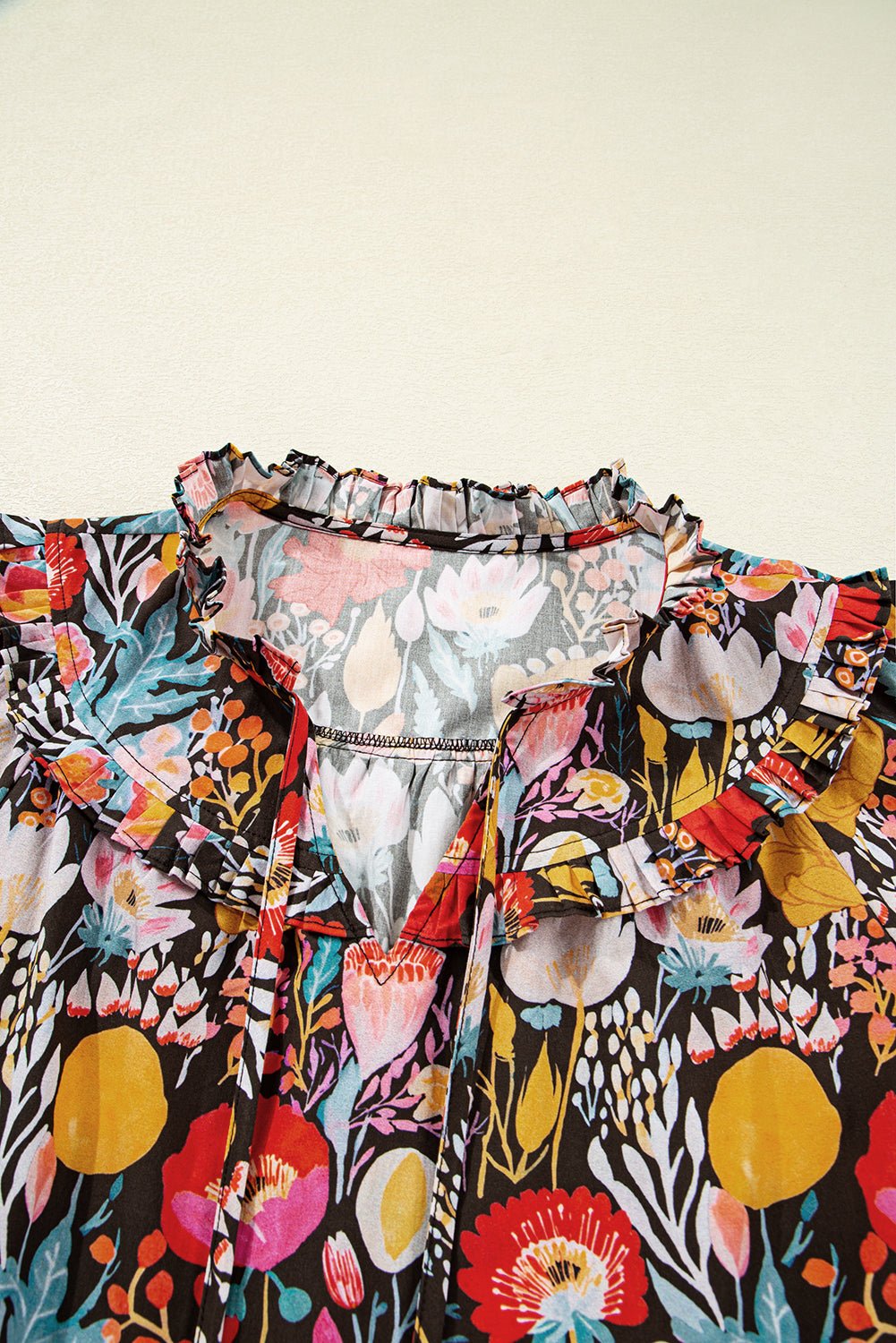 Amara Puff Sleeve Tied Blouse
