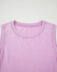 Mineral Wash Pocketed Tank Mini Dress