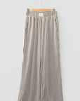 Stripe Pocketed Elastic High Waist Pants