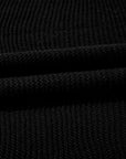 Solid Short Sleeve Side Slit Sweater Tee