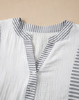 Zahra Bracelet Sleeve Babydoll Blouse