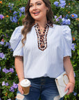 Ariah Short Bubble Sleeve PLUS Blouse
