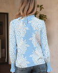 Lilith Puff Sleeve Flower Blouse