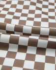 Checker Long Sleeve Top and Drawstring Mini Skirt Set
