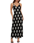 Baha Ranch Turquoise Silver Concho Maxi Dress
