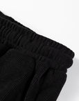 Solid Textured Knit Pullover and Shorts Set