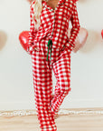 Estrella Christmas Plaid Print Shirt