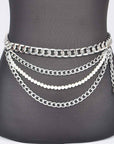 Layered Chain and Pearl Belt
