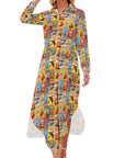 Baha Ranch Vintage Rodeo Poster Western Duster Dress