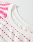 Stripe Raglan Patchwork Long Sleeve Top