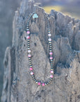 Sterling Silver Desert Rose Beaded Necklace