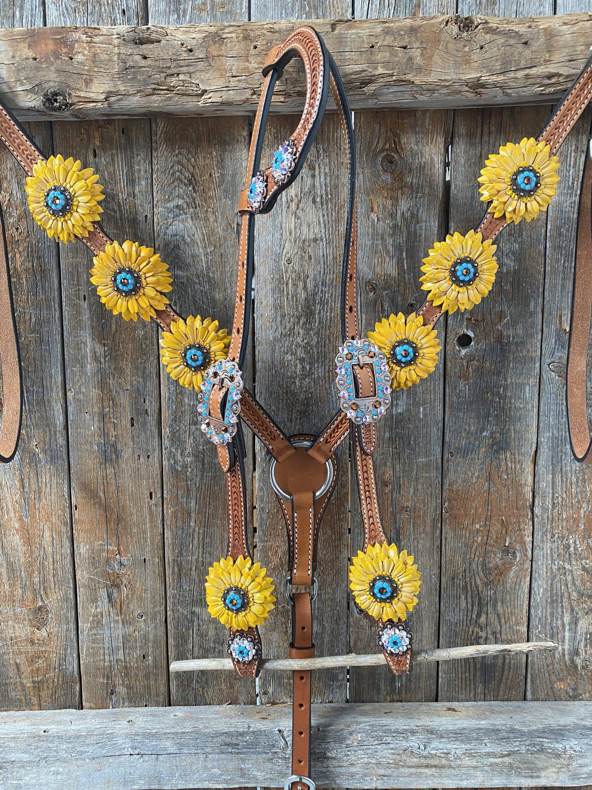 One Ear &amp; Breastcollar -Yellow Daisy 