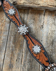 Leaf Scalloped Clear One Ear & Breastcollar 