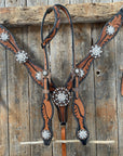 Leaf Scalloped Clear One Ear & Breastcollar 
