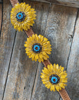 One Ear & Breastcollar -Yellow Daisy 