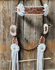 Whipstitch Headstall -Golden & Daisy 
