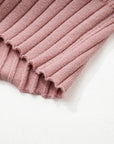 Textured Knit Button Front V-Neck Cardigan