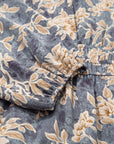 Floral Smocked High Waist Long Sleeve Dress