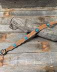 DC77 - Light Oil Southwest Dog Collar 12"-22" W204L