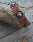DC4 -Light Oil Leather Dog Collar W175L 12"to 22"