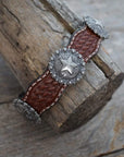 DC9 - Medium Oil Leather Dog Collar 12" to 22"  W174L