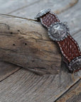 DC9 - Medium Oil Leather Dog Collar 12" to 22"  W174L