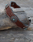 DC10 -Medium Oil Leather Dog Collar 10" to 22" W180S