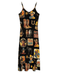Baha Ranch Vintage Cowboy Collage Western Sun Dress