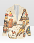 Old West Cowboy Western Cowgirl Vintage Retro Women's Blazer