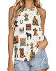 Baha Ranch Vintage Cowboy Collage Western Tank Top