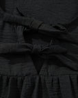 Bow Tie Neck 3/4 Sleeve Blouse