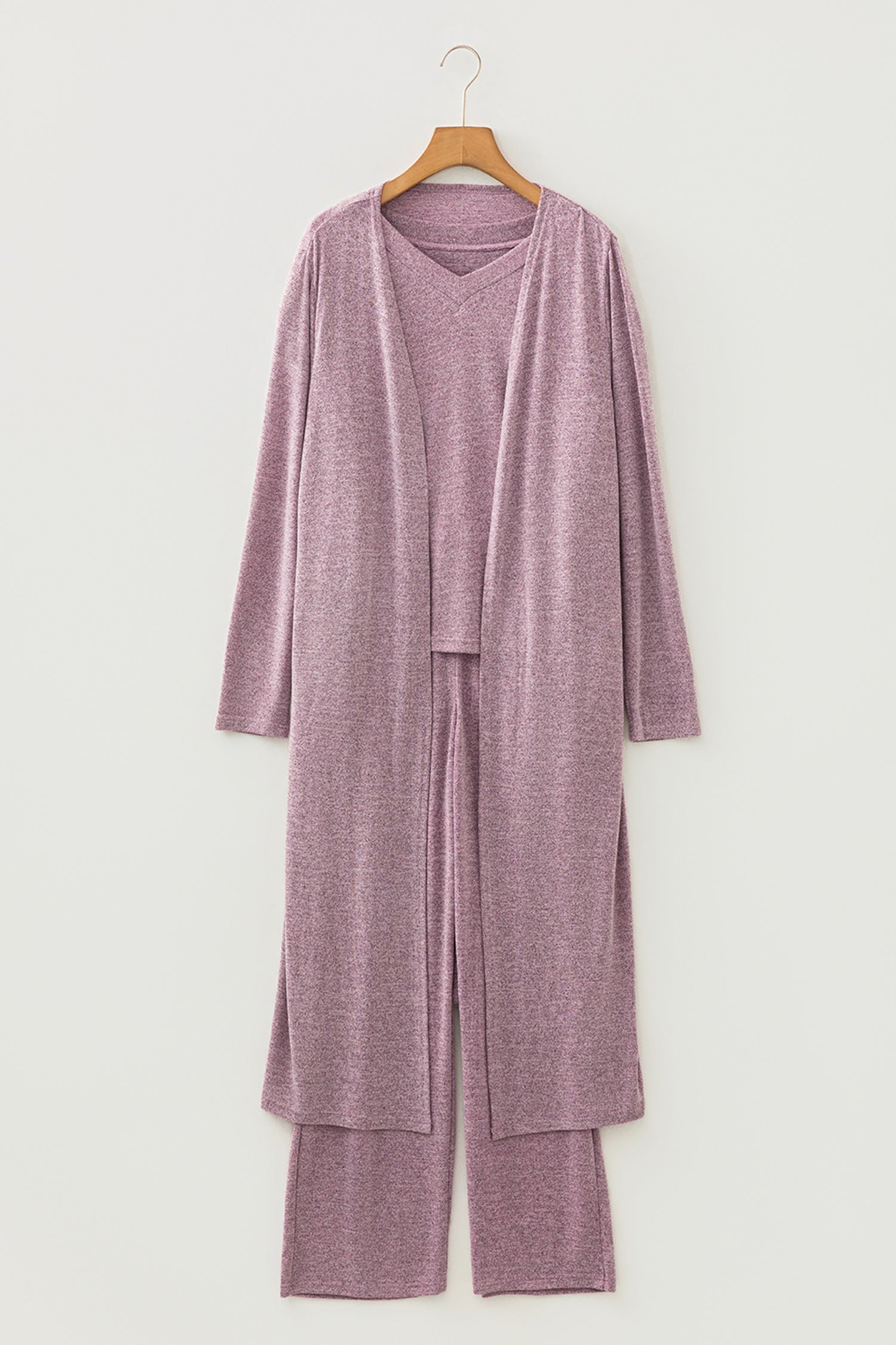 Duster Cardigan T-Shirt &amp; Pants Lounge Set