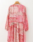 Melody Floral Tassel Tie Long Sleeve Mini Dress