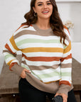 Wrenleigh Colorblock Drop Shoulder PLUS Sweater