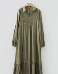 Noa Bracelet Sleeve Long Dress