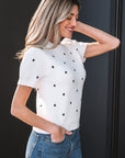 Azariah Bubble Short Sleeve Sweater