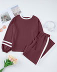 Varsity Stripe Pullover and Drawstring Pant Set