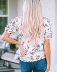 Emely Print Puff Sleeve Blouse