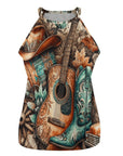 Baha Ranch Country Music Collage Western Tank Top