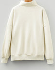 Felitina Patchwork Zip Collar Pullover