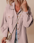 Eleanor Corduroy Flap Up Shacket